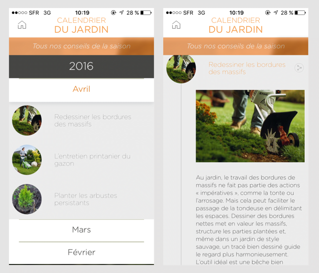 Blog équip'jardin - Application STIHL + application STIHL +